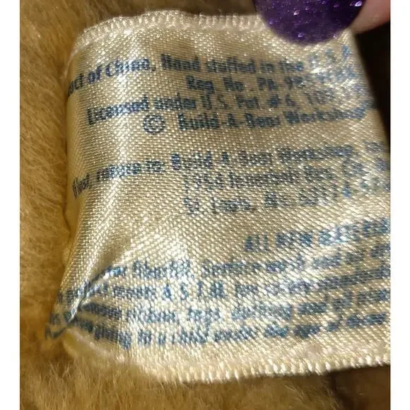 Retired Build A Bear LIL CUB TAFFY 1997 Plush Stuffed Animal 12" Classic Brown - Picture 7 of 9